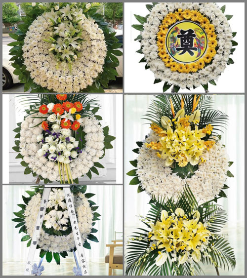 广东梅州市五华县横陂镇坝头村花圈速递